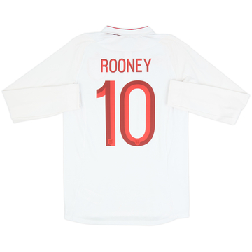 Maillot Angleterre Domicile ML Rooney #10 2012-13 - 8/10 - (M)