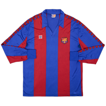 1984-89 Barcelona Maillot Domicile ML - 8/10 - (XL)