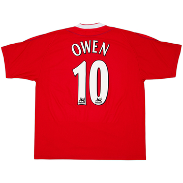 2002-04 Liverpool Maillot Domicile Vainqueurs Worthintgton Cup Owen #10 - 6/10 - (XL)
