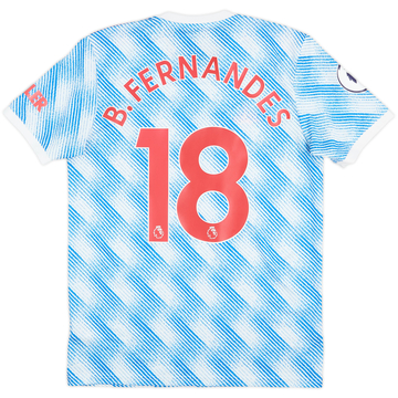 Maillot extérieur 2021-22 Manchester United B.Fernandes #18 - 8/10 - (M)