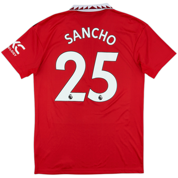 2022-23 Manchester United Maillot Domicile Sancho #25 - 10/10 - (M)