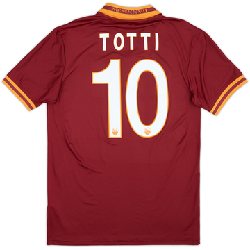 2013-14 Roma Maillot Domicile Totti #10 - 8/10 - (S)