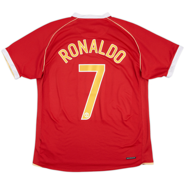 2006-07 Manchester United Maillot domicile Ronaldo #7 - 5/10 - (L)