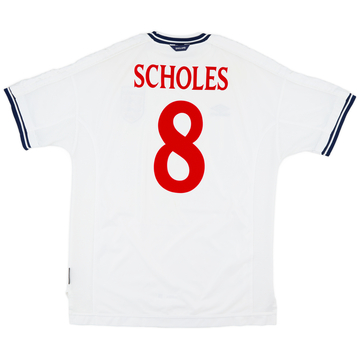 1999-01 Maillot domicile England Scholes #8 - 6/10 - (XL)