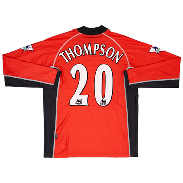 2002-03 Blackburn Maillot extérieur préparé pour le match signé Thompson #20