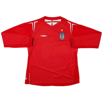 2004-06 England Maillot Extérieur ML - 8/10 - (XL Garçons)