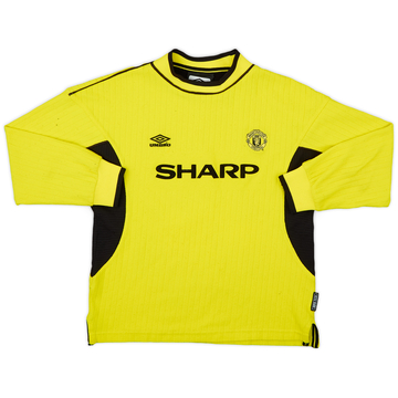 1999-00 Manchester United Maillot GK - 8/10 - (L.Boys)