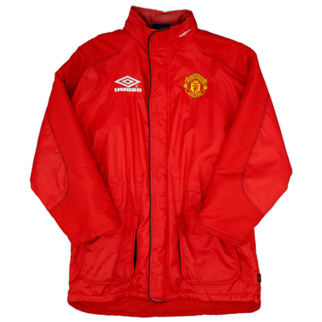 1998-99 Manchester United Umbro Manteau de banc rembourré - 9/10 - (L)