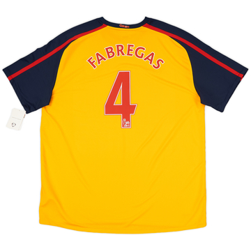 2008-09 Arsenal Maillot extérieur Fabregas #4 (XXL)