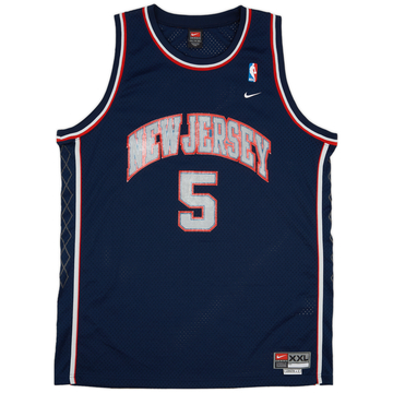 2001-04 New Jersey Nets Kidd #5 Nike Swingman Maillot extérieur - 7/10 - (XXL)