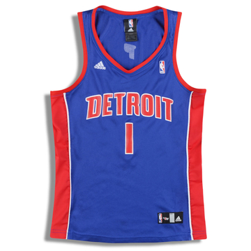 2006-08 Detroit Pistons Billups #1 adidas Maillot (extérieur) femme (S)