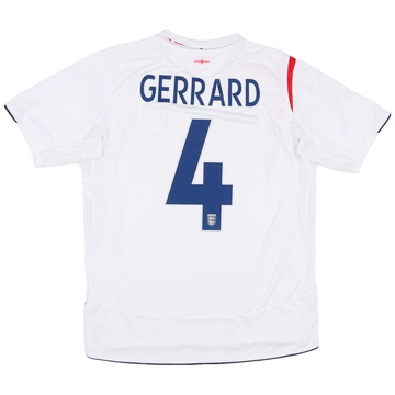 2005-07 England Maillot domicile Gerrard #4 - 5/10 - (L)