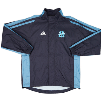 2001-02 Olympique Marseille adidas Veste de pluie à capuche - 5/10 - (M)