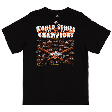 T-shirt Majestic San Francisco Giants Champions des World Series 2012 - 8/10 - (L)