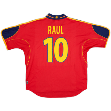 1999-02 Maillot domicile Espagne Raul #10 - 7/10 - (XL)