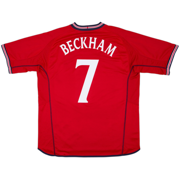 2002-04 England Maillot extérieur Beckham #7 - 5/10 - (XL)