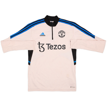 2022-23 Manchester United adidas Haut d'entraînement 1/4 Zip - 6/10 - (S)