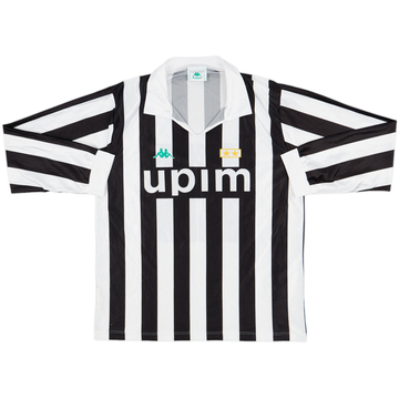 1991-92 Juventus Maillot Domicile Manches Longues - 9/10 - (XL)