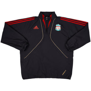2009-10 Liverpool adidas Haut d'entraînement 1/4 zip - 10/10 - (L)