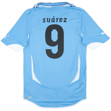 2010-12 Uruguay Maillot domicile Suarez #9 - 5/10 - (S)