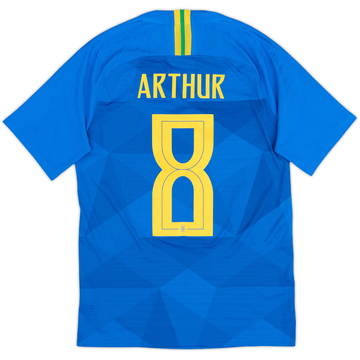 2018-19 Brazil Maillot extérieur authentique Arthur #8 - 8/10 - (S)