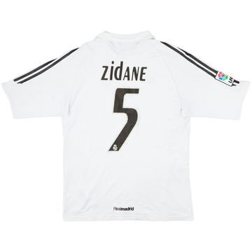 2005-06 Real Madrid Maillot Domicile Zidane #5 - 6/10 - (S)