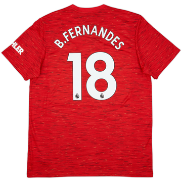 2020-21 Manchester United Maillot domicile B.Fernandes #18 (XL)