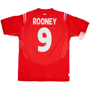2004-06 England Maillot extérieur Rooney #9 (L)