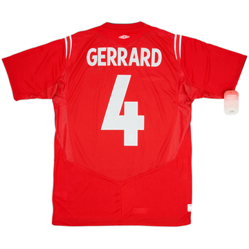 2004-06 England Maillot extérieur Gerrard #4 (M)