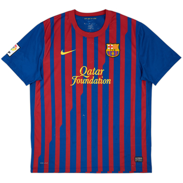 2011-12 Barcelona Maillot Domicile - 5/10 - (XL)