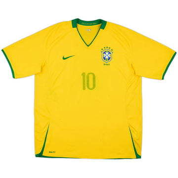 2008-10 Brésil Maillot domicile #10 - 4/10 - (XL)