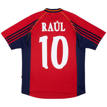 1998-99 Spain Maillot Domicile Raul #10 - 8/10 - (XL.Boys)