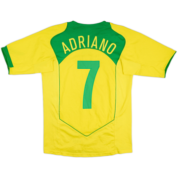 2004-06 Brazil Maillot Domicile Adriano #7 - 6/10 - (S)
