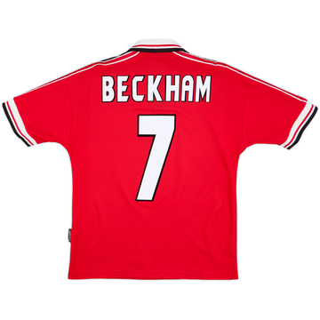 1998-00 Manchester United Maillot domicile Beckham #7 - 6/10 - (Y)