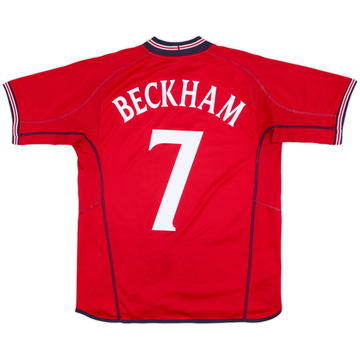 2002-04 Maillot extérieur Angleterre Beckham #7 - 6/10 - (M)