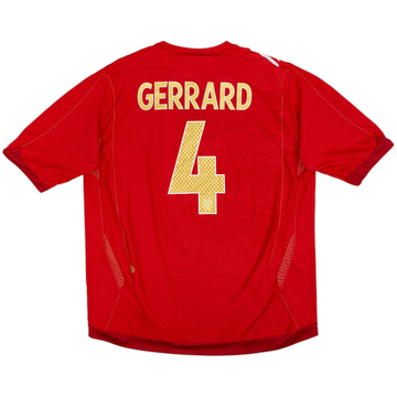 2006-08 England Maillot extérieur Gerrard #4 - 7/10 - (XL)
