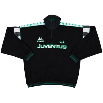 1989-90 Juventus Kappa 1/4 Zip Haut d'entraînement - 8/10 - (L)