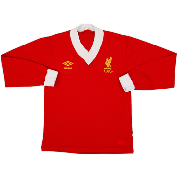 1976-79 Liverpool Maillot Domicile ML - 7/10 - (S)