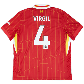 2024-25 Liverpool Maillot domicile Virgil #4 - 9/10 - (XL)