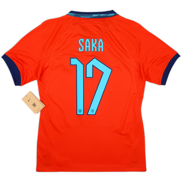 2022-23 England Maillot Extérieur Saka #17 (S)