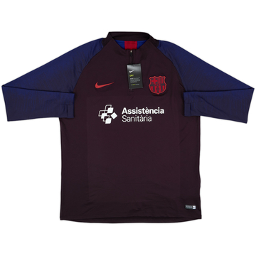 2019-20 Barcelona Nike Haut d'entraînement 1/4 de zip (XL)