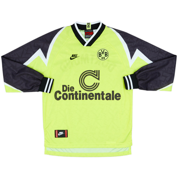 1995-96 Borussia Dortmund Maillot Domicile ML - 8/10 - (S)