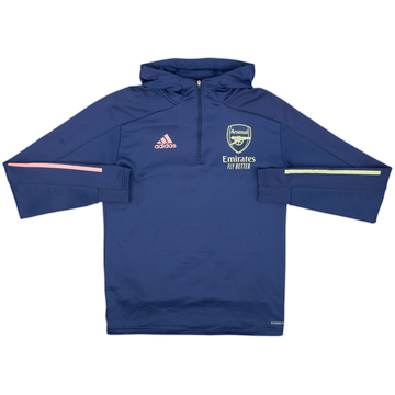 2019-20 Arsenal adidas 1/4 Zip Sweat à capuche - 6/10 - (S)