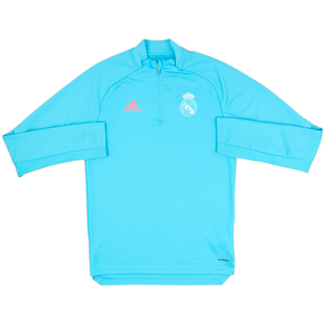 2020-21 Real Madrid adidas Haut d'entraînement 1/4 zip - 8/10 - (S)