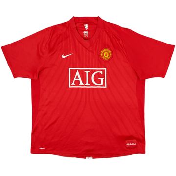 2007-09 Manchester United Maillot Domicile - 5/10 - (XXL)