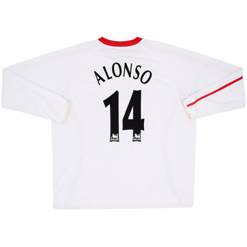 2005-06 Liverpool Maillot Extérieur Manches Longues Alonso #14 - 7/10 - (XXL)