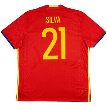2016-17 Spain Maillot Domicile Silva #21 (XL)