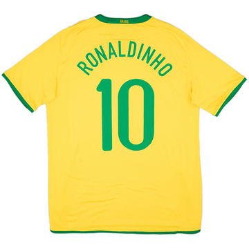 2008-10 Brésil Maillot Domicile Ronaldinho #10 - 6/10 - (L)