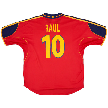 1999-02 Spain Maillot Domicile Raul #10 - 8/10 - (XXL)
