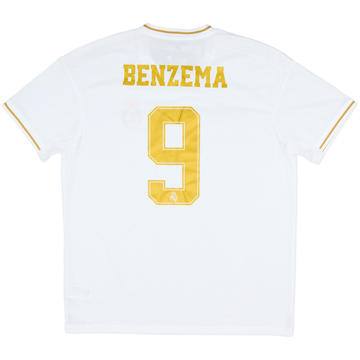 2019-20 Real Madrid Maillot Domicile Benzema #9 (XL)